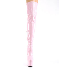 7 Inch Heel ADORE-3000HWR Baby Pink Holographic