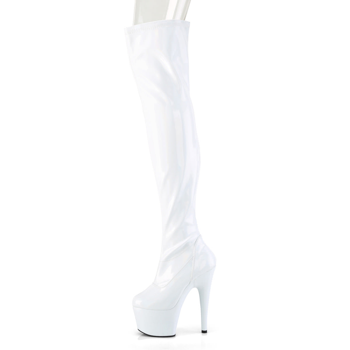 7 Inch Heel ADORE-3000HWR White Holographic