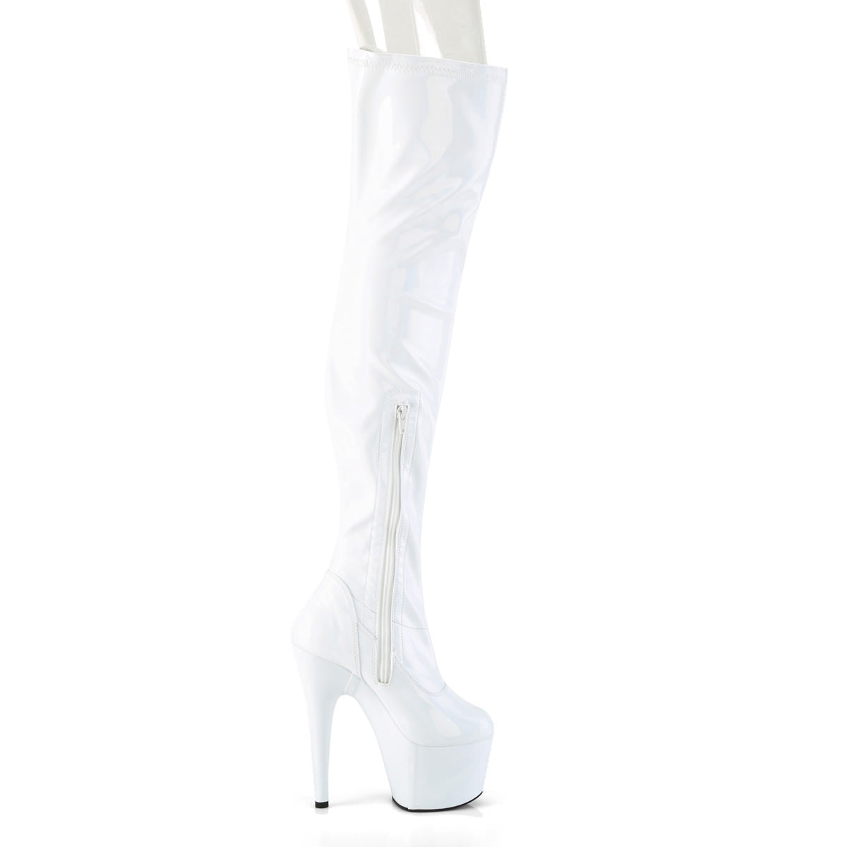 7 Inch Heel ADORE-3000HWR White Holographic