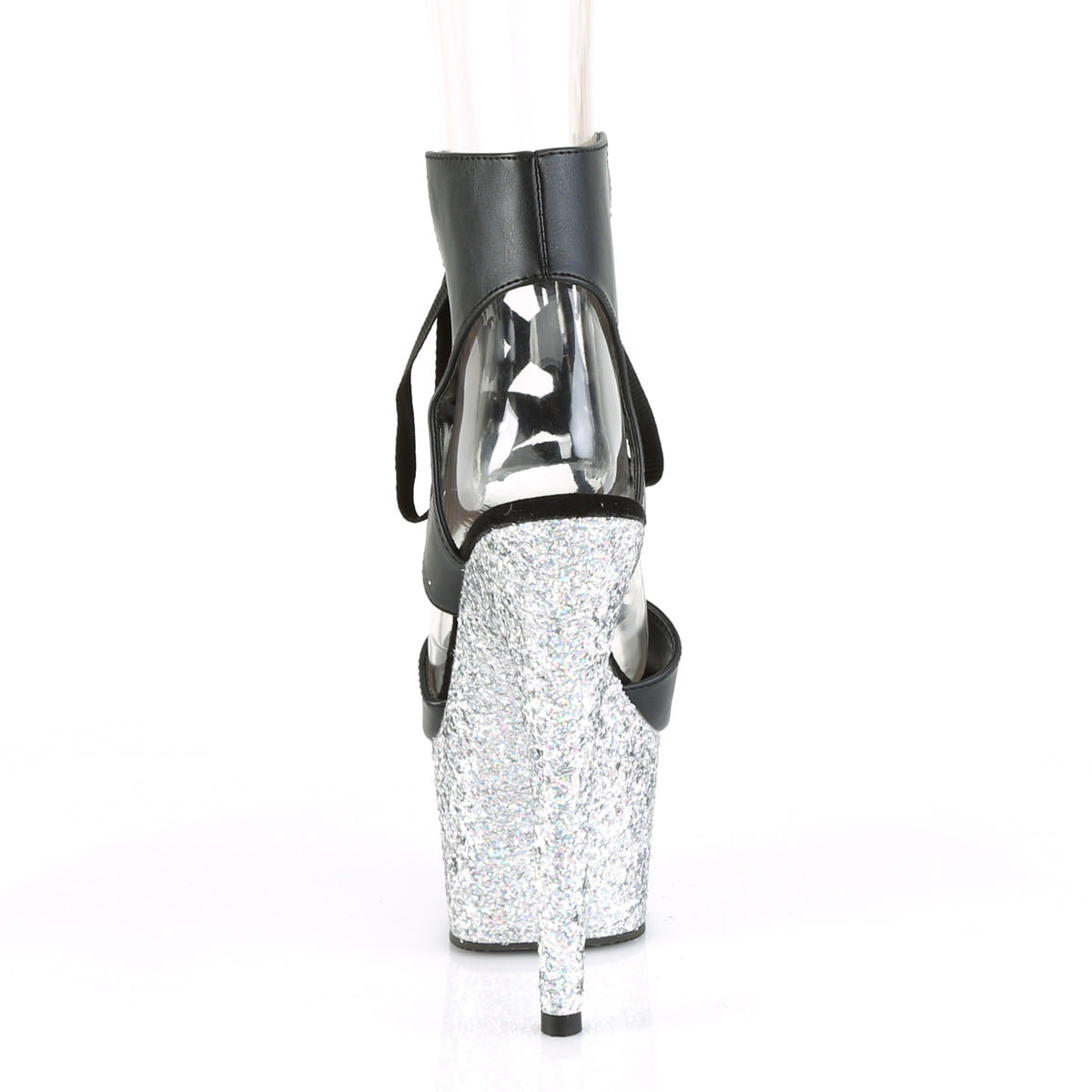 7 Inch Heel ADORE-700-14LG Black Silver