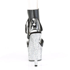 7 Inch Heel ADORE-700-14LG Black Silver