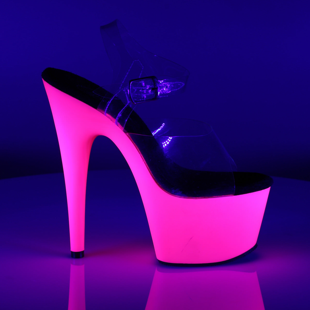 7 Inch ADORE-708UV Clear-Neon Pink
