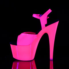 7 Inch Heel ADORE-709UV Neon Hot Pink
