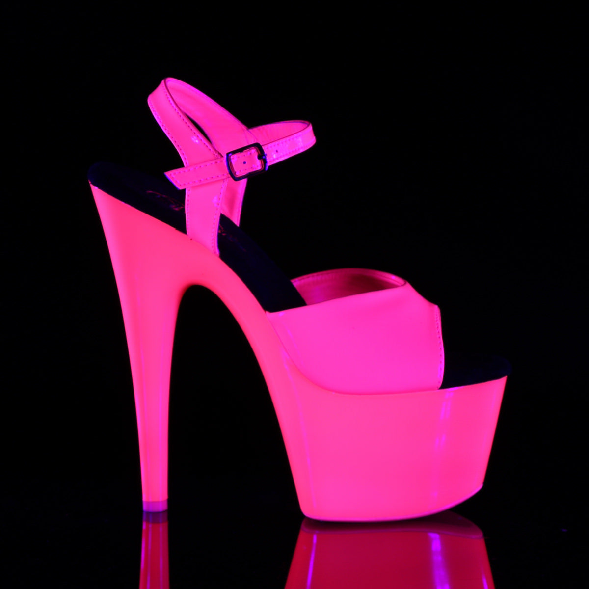 7 Inch Heel ADORE-709UV Neon Hot Pink
