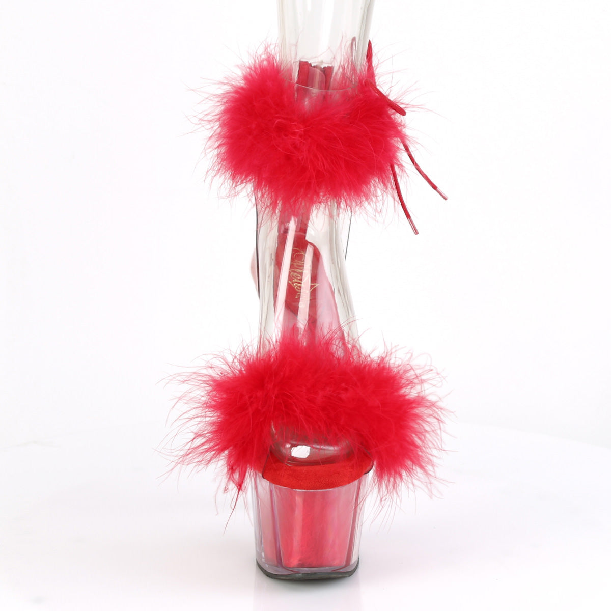 7 Inch Heel ADORE-724F Red Fur