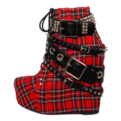 6" Heel BRIXTON Red Plaid