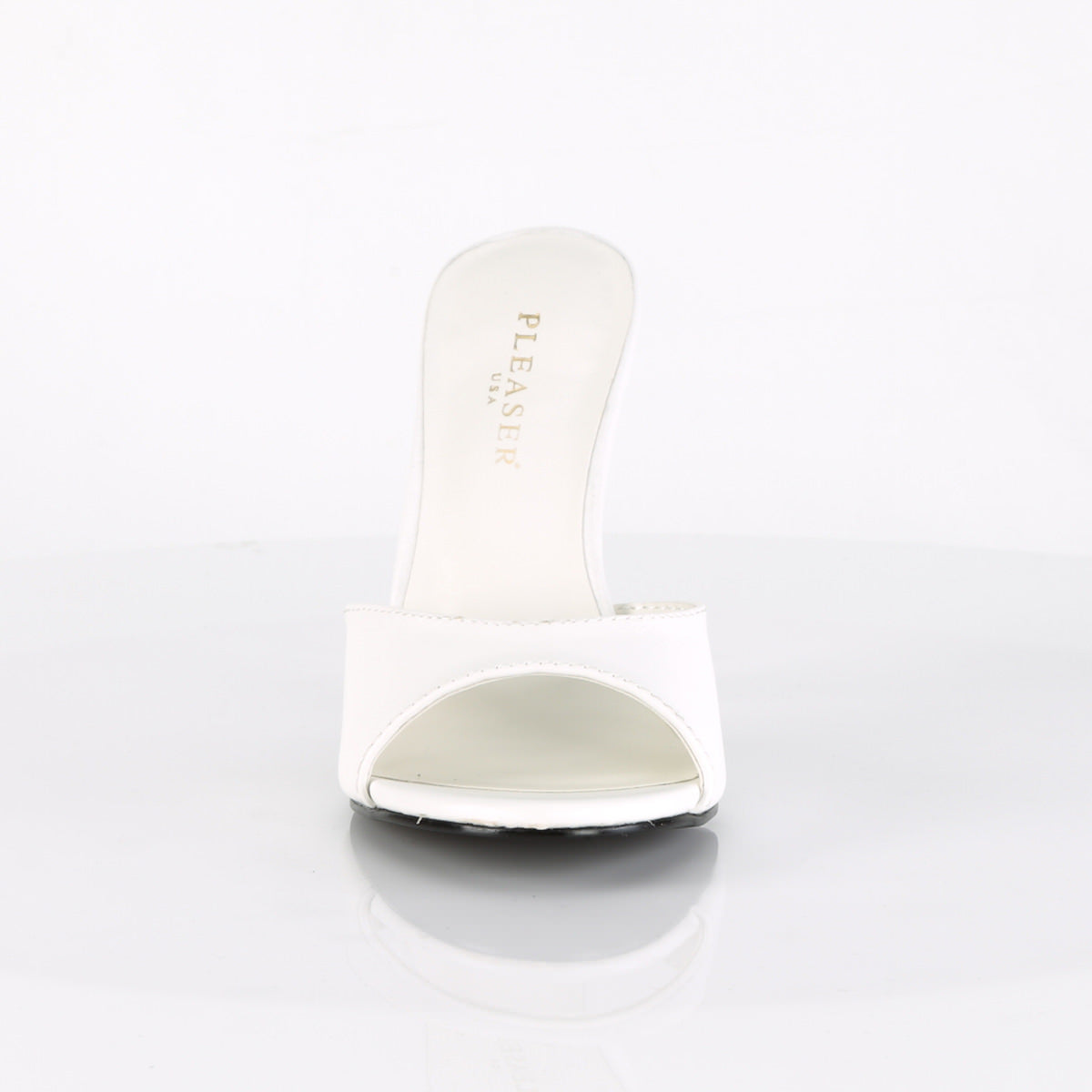 4 Inch Heel CLASSIQUE-01 White Pu