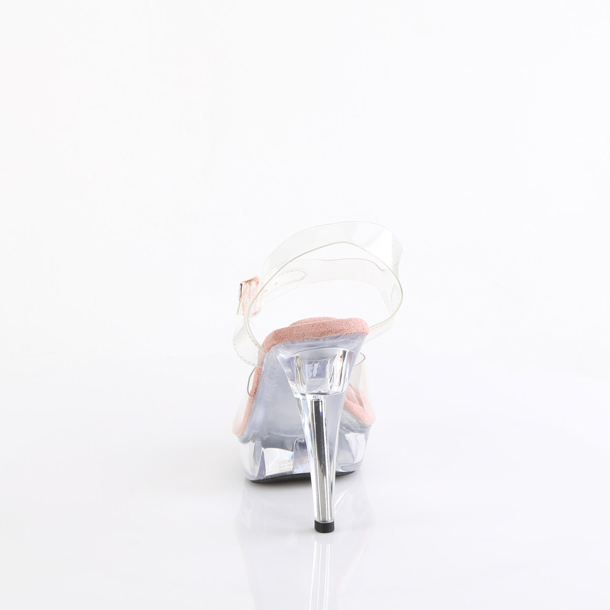 5 Inch Heel COCKTAIL-508 Clear Rose Gold