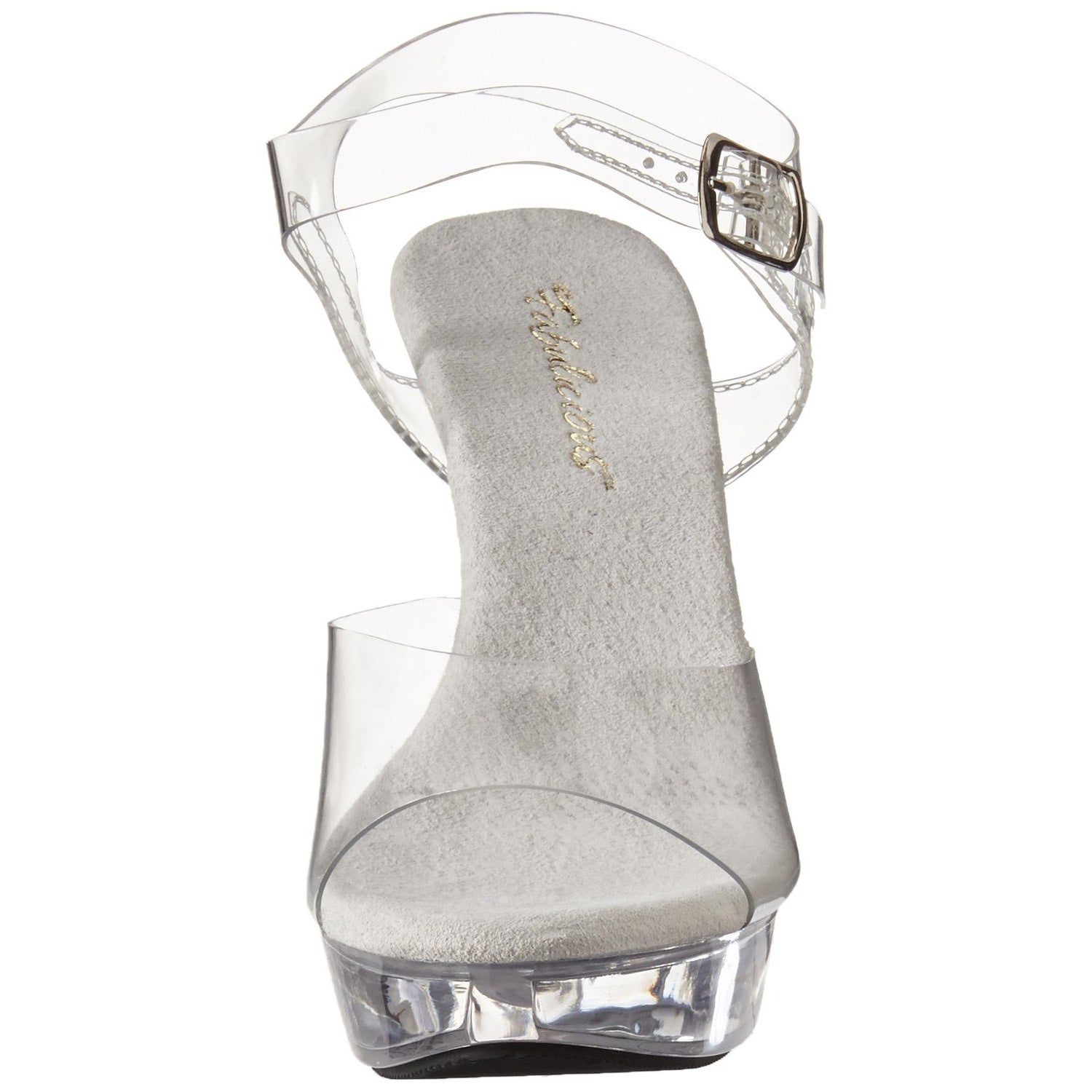 FABULICIOUS COCKTAIL-508 Clear-Clear Ankle Strap Sandals - Shoecup.com - 3