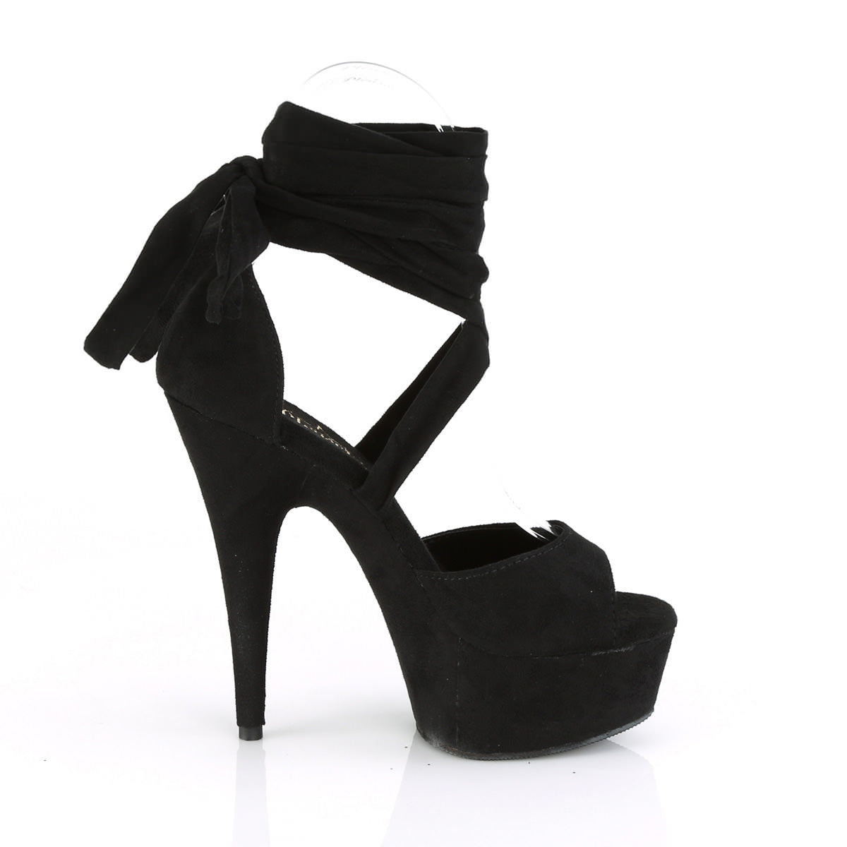 6 Inch Heel DELIGHT-679 Black Suede