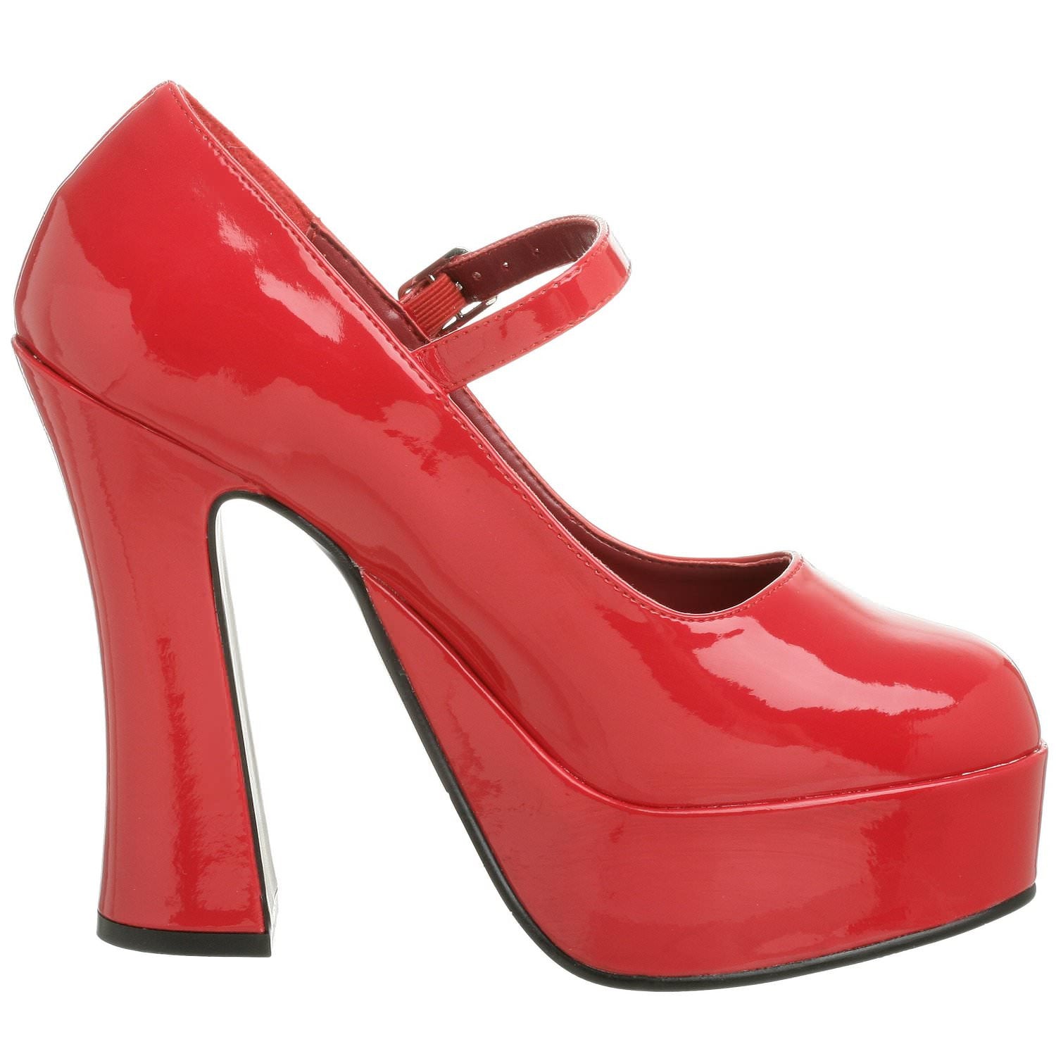 DEMONIA DOLLY-50 Red Pat Mary Jane Pumps - Shoecup.com - 5