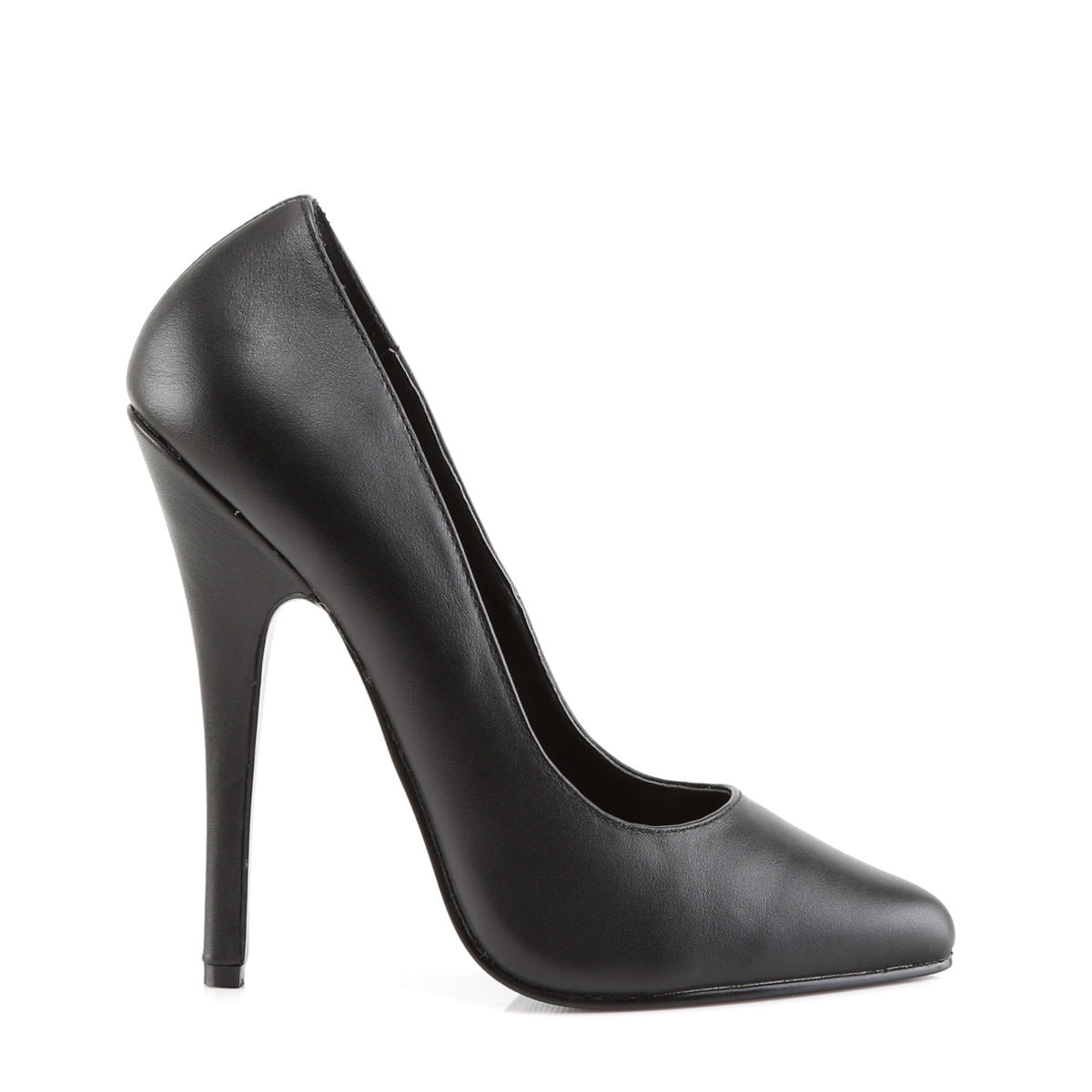 6 Inch Heel DOMINA-420 Black Leather