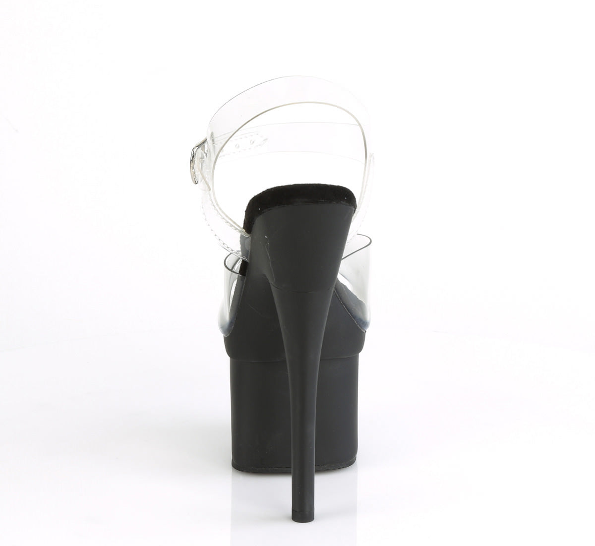 7 Inch Heel ESTEEM-708 Clear Matte Black