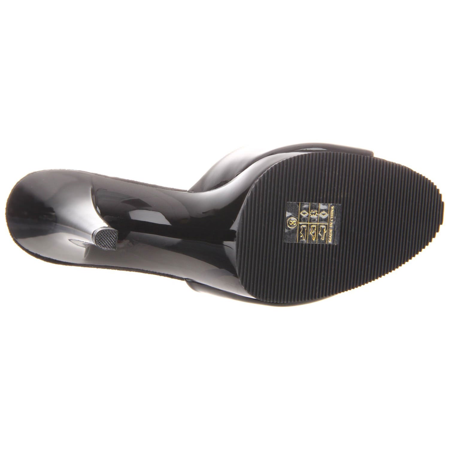 FABULICIOUS FLAIR-401-2 Black-Black Platform Slides - Shoecup.com - 7