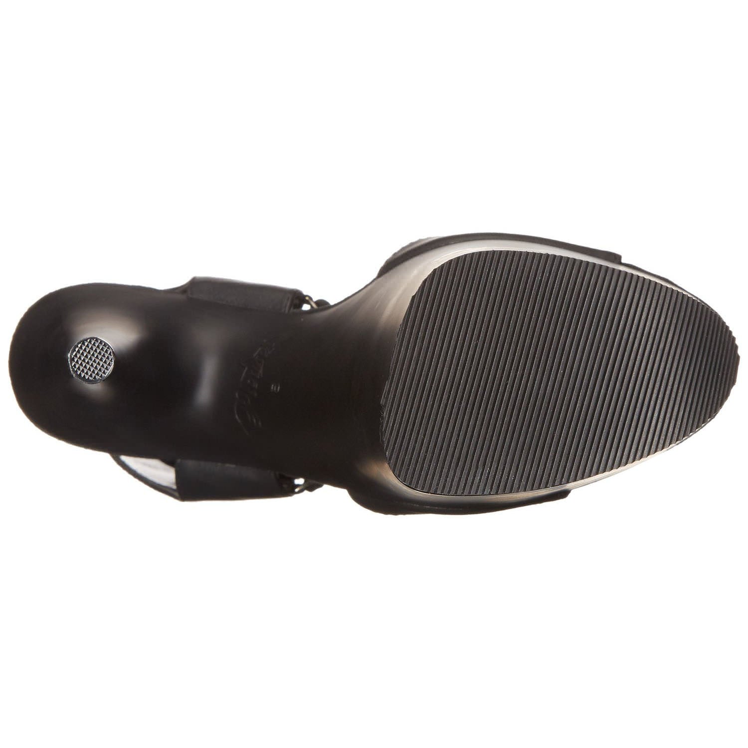 Pleaser FLAMINGO-800-14 Black Leather Sandals - Shoecup.com - 7