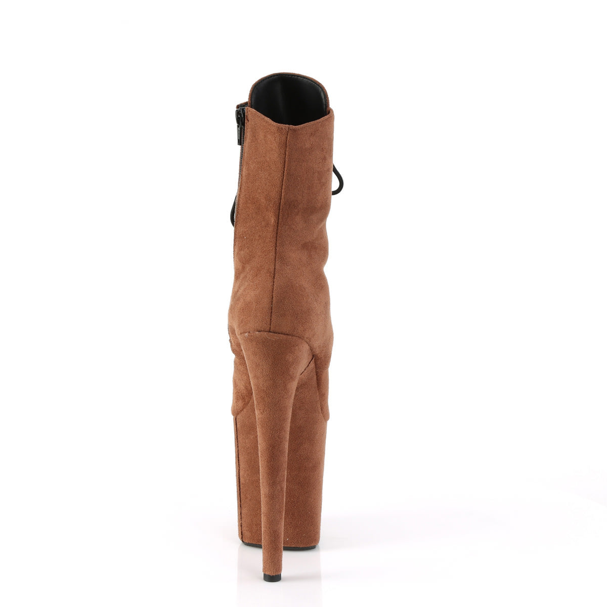 8 Inch Heel FLAMINGO-1020FS Caramel Faux Suede