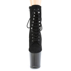 8 Inch Heel FLAMINGO-1020FST Black Suede
