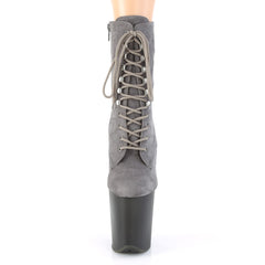 8 Inch Heel FLAMINGO-1020FST Gray Suede