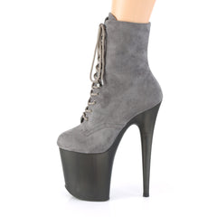 8 Inch Heel FLAMINGO-1020FST Gray Suede