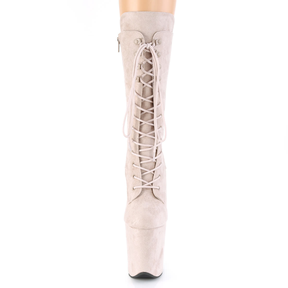 8 Inch Heel FLAMINGO-1050FS Nude Suede