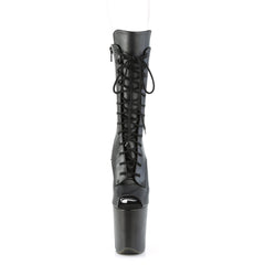8 Inch Heel FLAMINGO-1051WR Black Pu