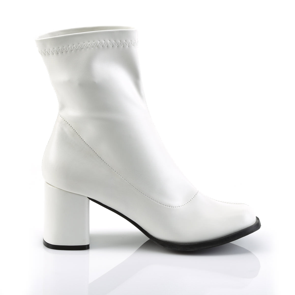 White Block Heel Boots | Forever 21