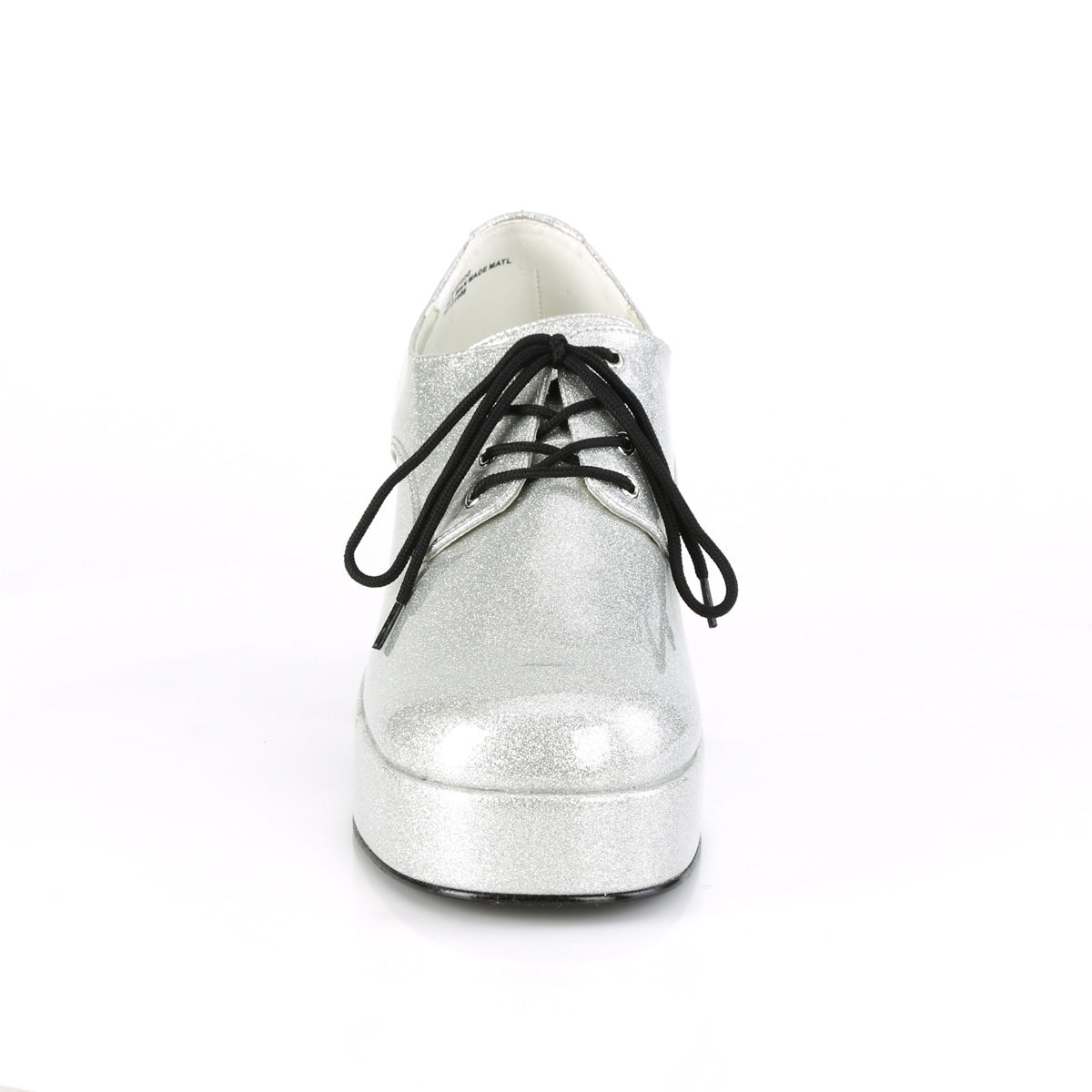 JAZZ-02G Silver Glitter Platform Shoes