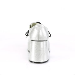 JAZZ-02G Silver Glitter Platform Shoes