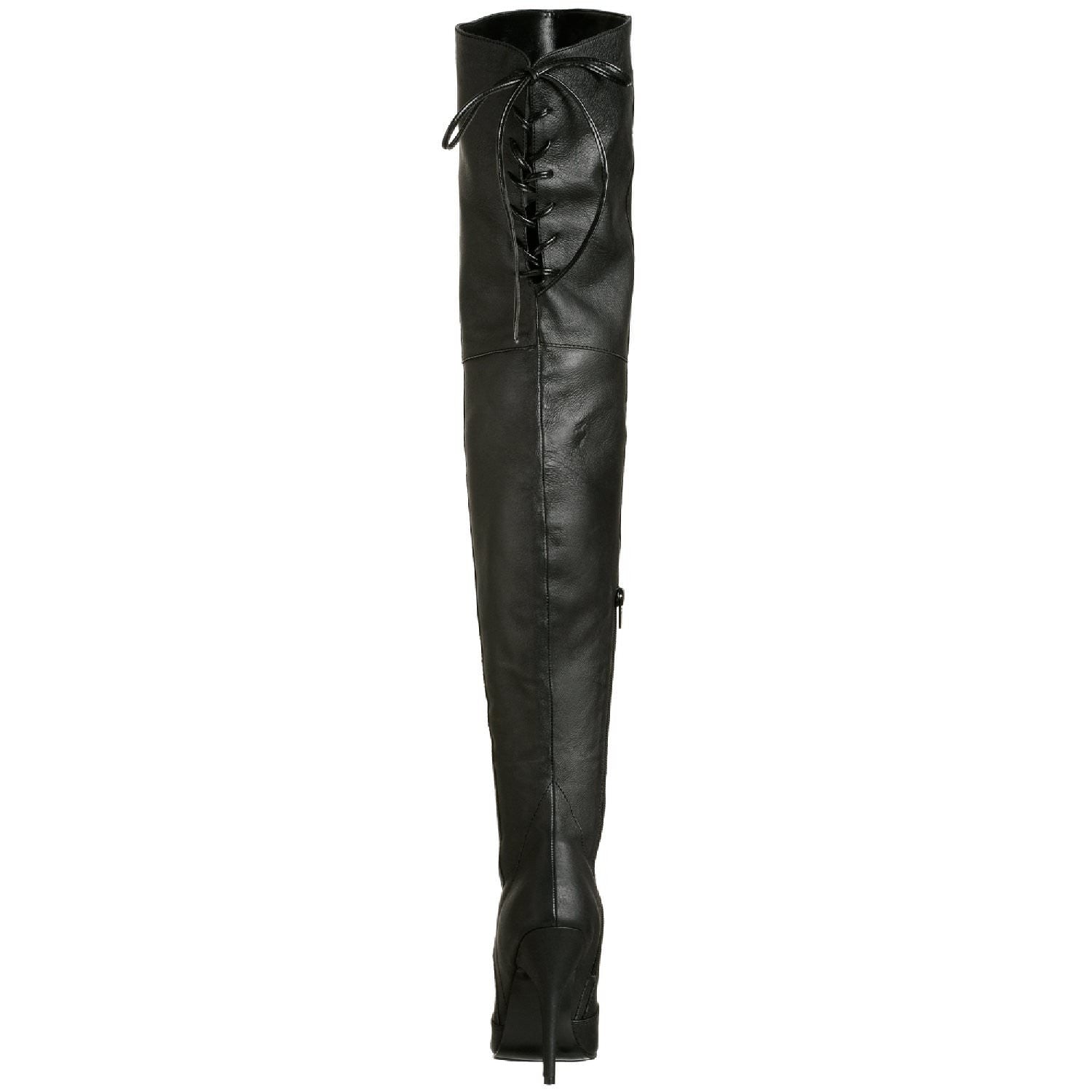 PLEASER LEGEND-8899 Black Leather Thigh High Boots - Shoecup.com - 5