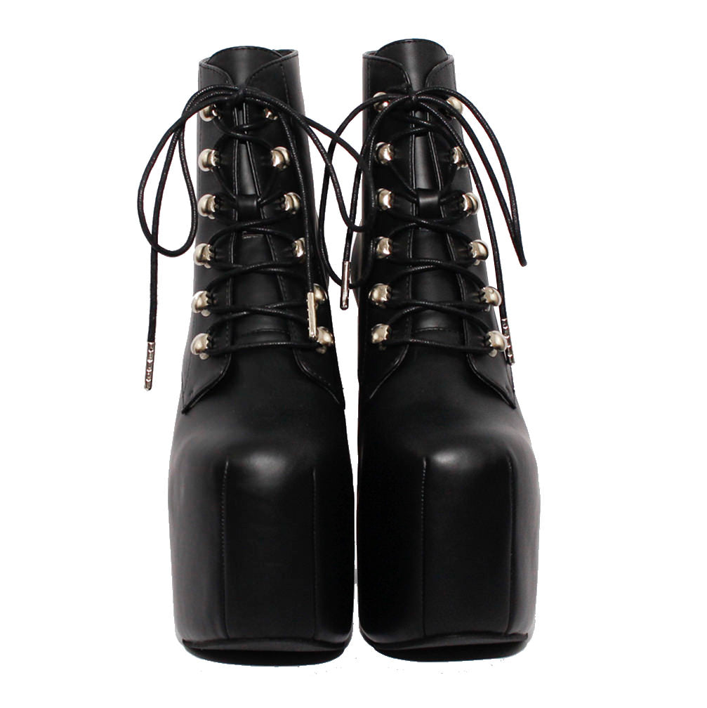 6" Heel MOTLEY METAL Black