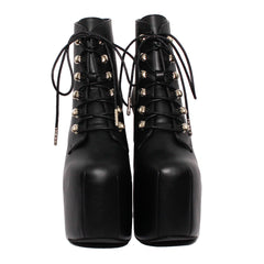 6" Heel MOTLEY METAL Black