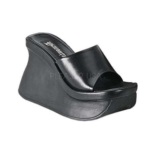 DEMONIA PACE-01 Black Pu Sandals - Shoecup.com - 1