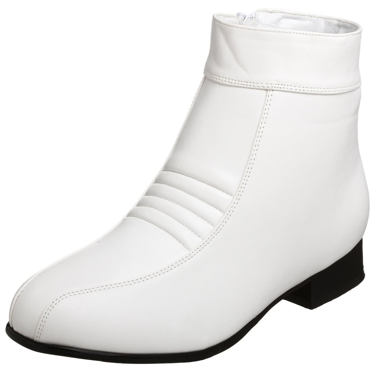 mens white dress boots Men's Trooper 1.77 inches Mens White Ostrich Boots |