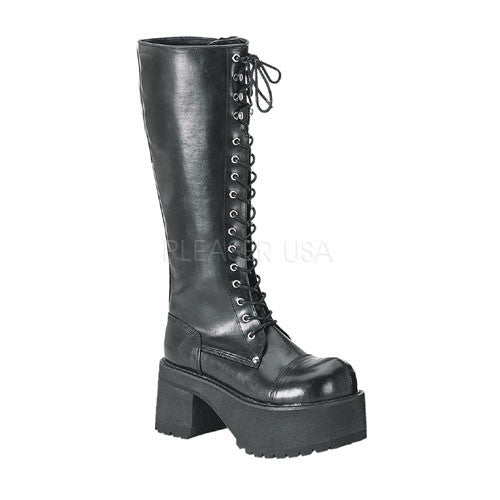 Demonia,DEMONIA RANGER-302 Men's Black Pu Vegan Boots - Shoecup.com