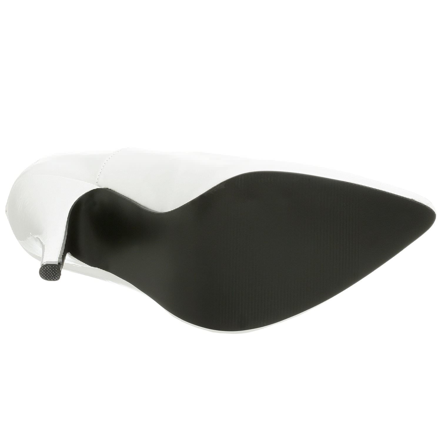 Pleaser SEDUCE-420 White Patent Classic Pumps - Shoecup.com - 7