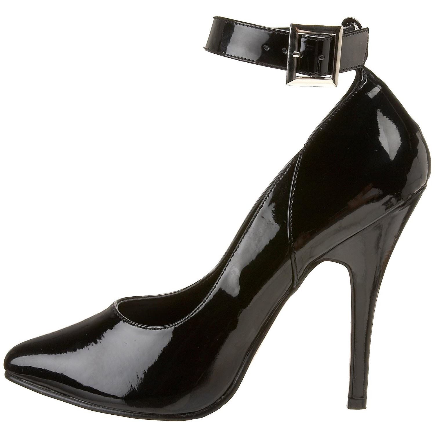 Pleaser SEDUCE-431 Black Patent Pumps - Shoecup.com - 4