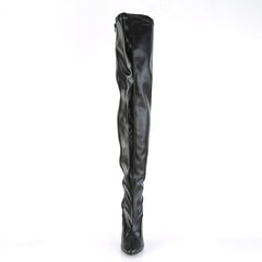 5 Inch Heel SEDUCE-3000 Black Stretch Pu