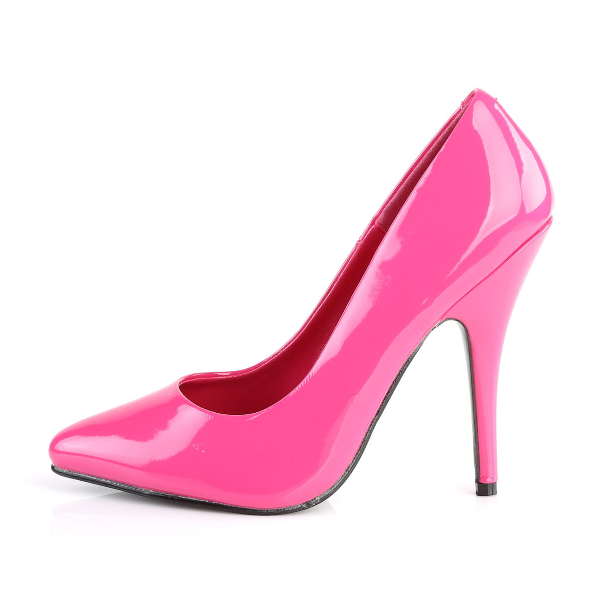 Pleaser SEDUCE-420 5 Inch Heel Hot Pink Patent Plus Size Classic Pumps ...