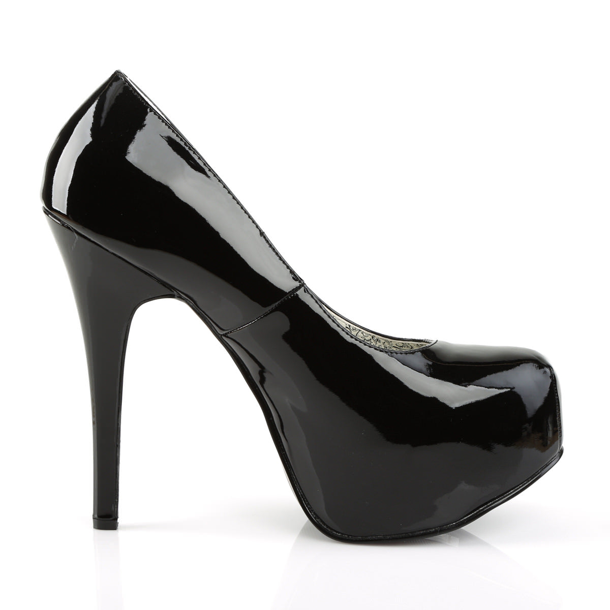 5 Inch Heel TEEZE-06W Black Pat (Wide Width)