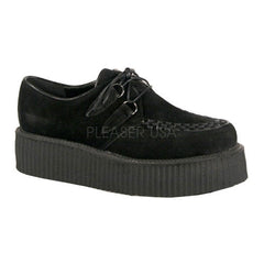 DEMONIA V-CREEPER-502S Men's Black Veggie Suede Creepers - Shoecup.com - 1