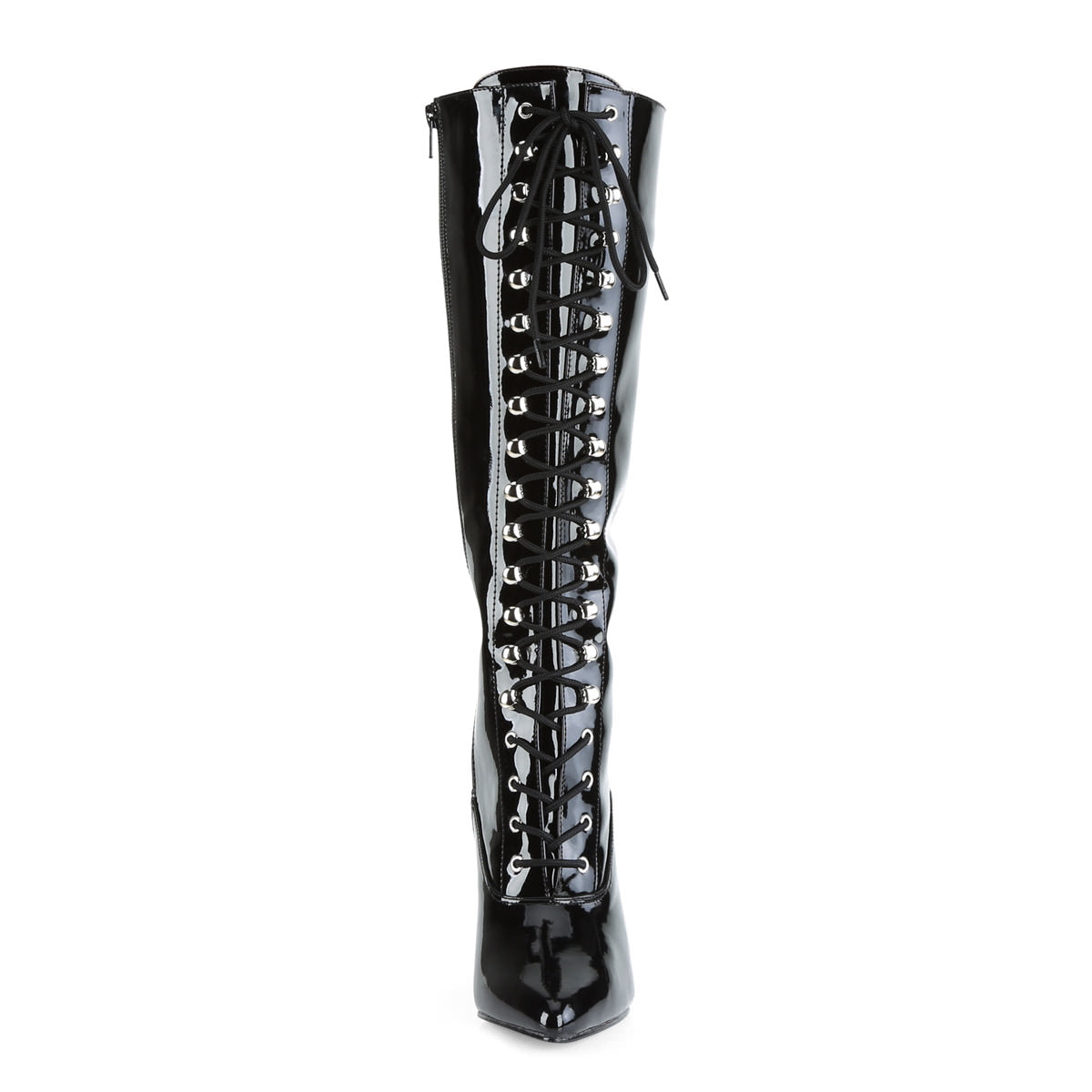 Pleaser VANITY-2020 Black Patent Knee High Boots