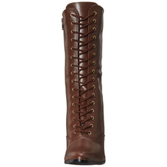 FUNTASMA VICTORIAN-120 Brown Pu Boots - Shoecup.com - 2