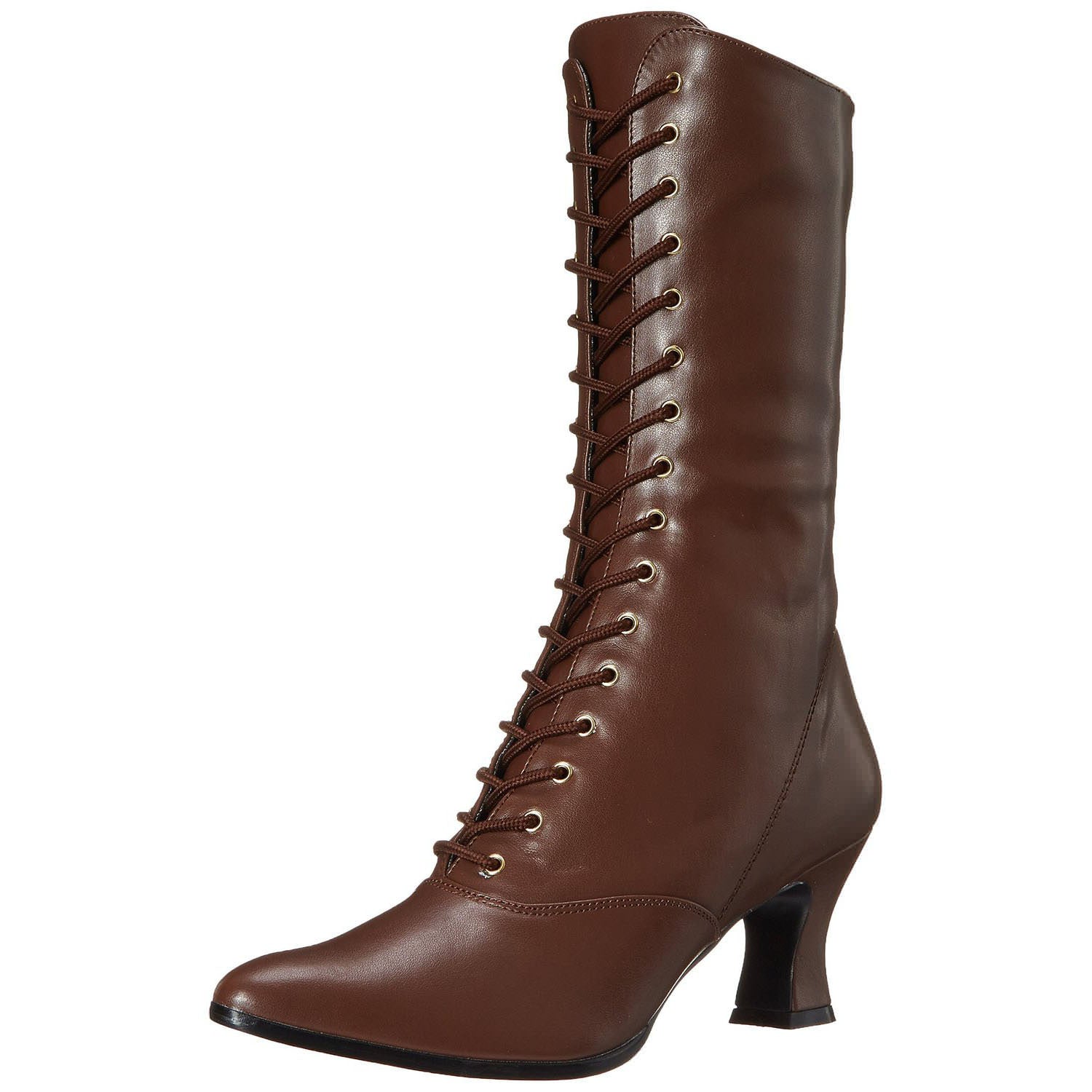 FUNTASMA VICTORIAN-120 Brown Pu Boots - Shoecup.com - 6