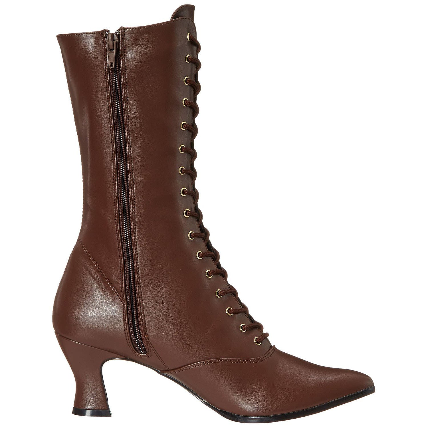 FUNTASMA VICTORIAN-120 Brown Pu Boots - Shoecup.com - 5