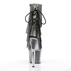 7 Inch Heel ADORE-1017SRS Black Rhinestone