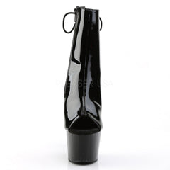 Pleaser ADORE-1018 Black Patent Ankle Boots - Shoecup.com - 2