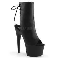 Pleaser ADORE-1018 Black Pu Ankle Boots - Shoecup.com - 1