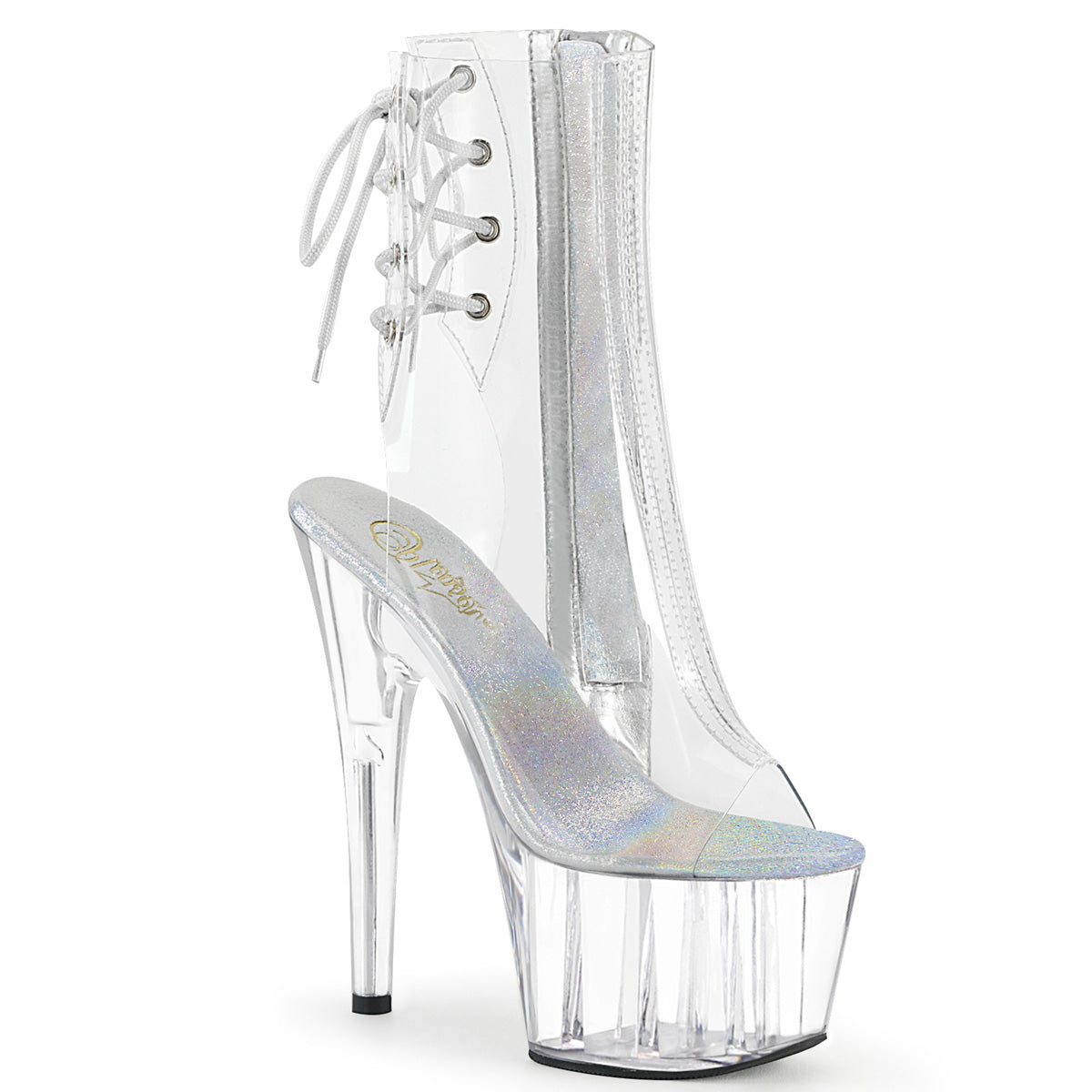 7" Heel ADORE-1018C Clear