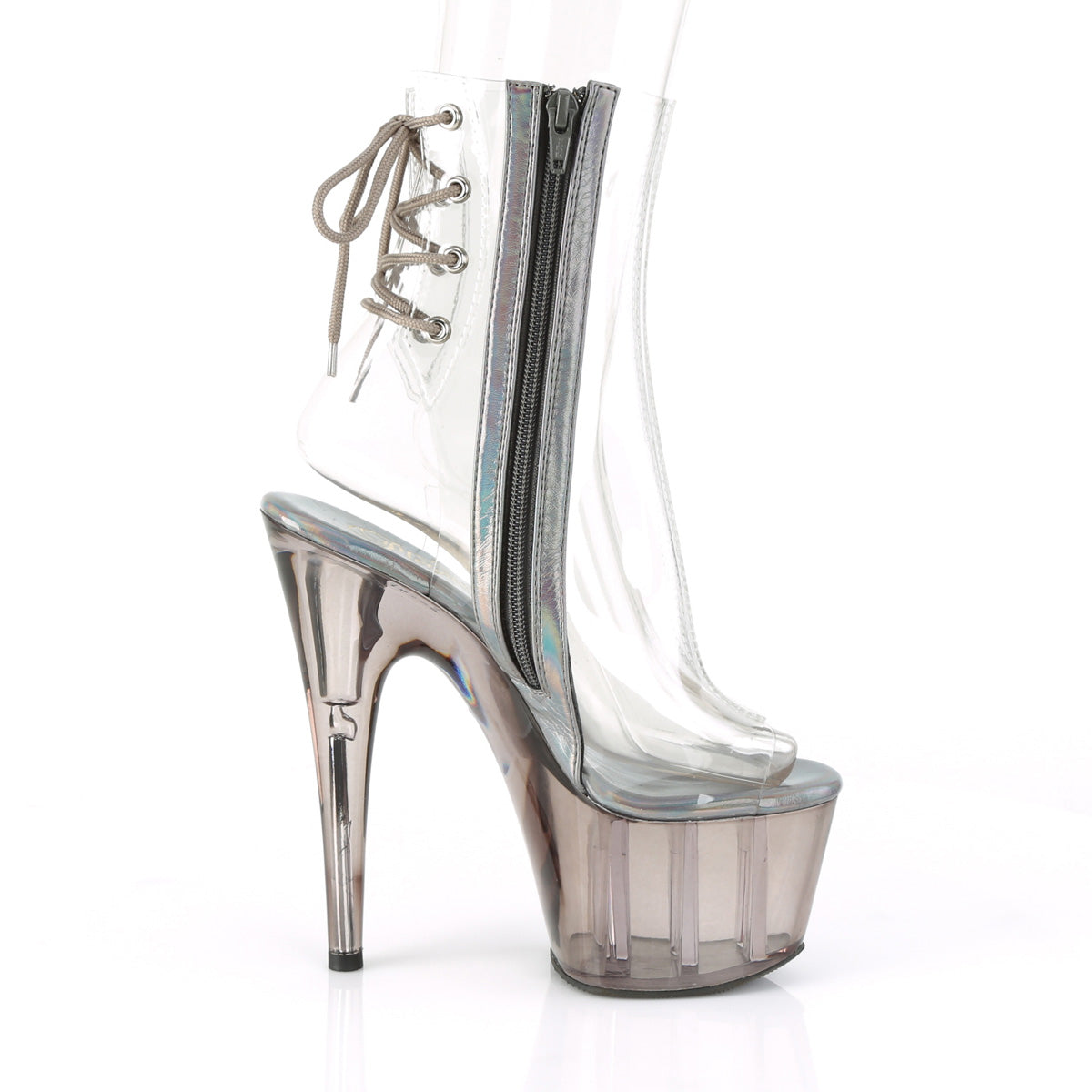 7 Inch Heel ADORE-1018CT Clear Smoke Tint