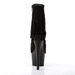 Pleaser ADORE-1019 Black Suede Ankle Boots - Shoecup.com - 4